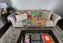 Load image into Gallery viewer, Lots of Red and White Pembroke Corgi Quilted Blanket 50x60