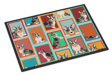Load image into Gallery viewer, Lots of Blue Merle Welsh Cardigan Corgi Doormat - 24x36 Decorative Floor Mat – Indoor/Outdoor Rug with Artistic Flair