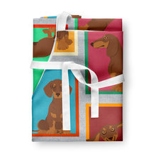 Load image into Gallery viewer, Lots of Chocolate and Tan Dachshund Apron – Artist-Designed Kitchen, BBQ &amp; Craft Apron