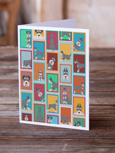 Load image into Gallery viewer, Lots of Schnauzer Greeting Cards -  Blank Note Cards – 8-Pack of Artist-Designed Cards with Envelopes