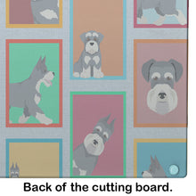 Load image into Gallery viewer, Lots of Schnauzer Glass Cutting Boards – Durable, Decorative Kitchen Art Large