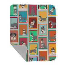 Load image into Gallery viewer, Lots of Schnauzer Quilted Blanket 50x60