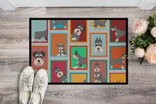 Load image into Gallery viewer, Lots of Schnauzer Doormat - 18x27 Decorative Floor Mat – Indoor/Outdoor Rug with Artistic Flair