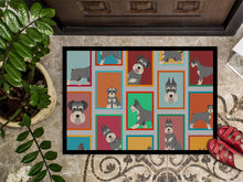 Load image into Gallery viewer, Lots of Schnauzer Doormat - 18x27 Decorative Floor Mat – Indoor/Outdoor Rug with Artistic Flair