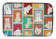 Load image into Gallery viewer, Lots of Westie Dish Drying Mat