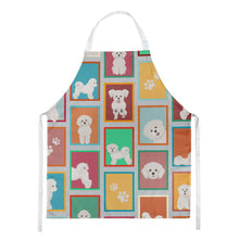 Load image into Gallery viewer, Lots of Bichon Frise Apron – Artist-Designed Kitchen, BBQ &amp; Craft Apron