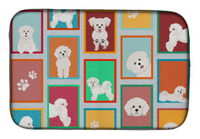 Load image into Gallery viewer, Lots of Bichon Frise Dish Drying Mat