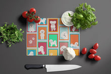 Load image into Gallery viewer, Lots of Bichon Frise Glass Cutting Boards – Durable, Decorative Kitchen Art Large