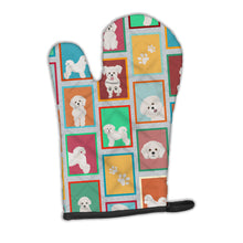 Load image into Gallery viewer, Lots of Bichon Frise Oven Mitt