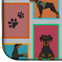 Load image into Gallery viewer, Lots of Doberman Pinscher Dish Drying Mat