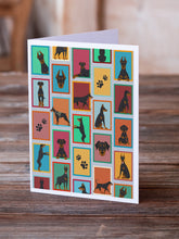 Load image into Gallery viewer, Lots of Doberman Pinscher Greeting Cards -  Blank Note Cards – 8-Pack of Artist-Designed Cards with Envelopes