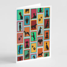 Load image into Gallery viewer, Lots of Doberman Pinscher Greeting Cards -  Blank Note Cards – 8-Pack of Artist-Designed Cards with Envelopes