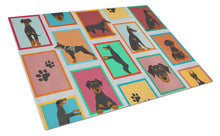 Load image into Gallery viewer, Lots of Doberman Pinscher Glass Cutting Boards – Durable, Decorative Kitchen Art Large