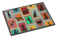 Load image into Gallery viewer, Lots of Doberman Pinscher Doormat - 18x27 Decorative Floor Mat – Indoor/Outdoor Rug with Artistic Flair
