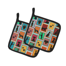 Load image into Gallery viewer, Lots of Doberman Pinscher Pot Holders - Set of 2 Decorative Kitchen Helpers | Made in the USA