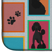 Load image into Gallery viewer, Lots of Black Standard Poodle Dish Drying Mat