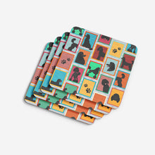 Load image into Gallery viewer, Lots of Black Standard Poodle Foam Coaster
