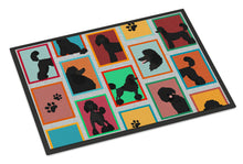Load image into Gallery viewer, Lots of Black Standard Poodle Doormat - 24x36 Decorative Floor Mat – Indoor/Outdoor Rug with Artistic Flair