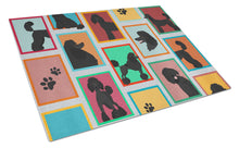 Load image into Gallery viewer, Lots of Black Standard Poodle Glass Cutting Boards – Durable, Decorative Kitchen Art Large