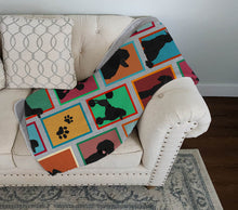 Load image into Gallery viewer, Lots of Black Standard Poodle Quilted Blanket 50x60