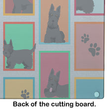 Load image into Gallery viewer, Lots of Scottish Terrier Glass Cutting Boards – Durable, Decorative Kitchen Art Large