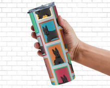 Load image into Gallery viewer, Lots of Scottish Terrier Stainless Steel 20 oz Skinny Tumbler