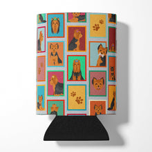 Load image into Gallery viewer, Lots of Black and Tan Yorkie Can or Bottle Hugger