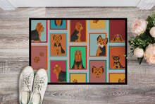 Load image into Gallery viewer, Lots of Black and Tan Yorkie Doormat - 18x27 Decorative Floor Mat – Indoor/Outdoor Rug with Artistic Flair