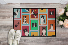 Load image into Gallery viewer, Lots of Border Collie Doormat - 24x36 Decorative Floor Mat – Indoor/Outdoor Rug with Artistic Flair