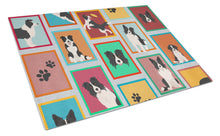 Load image into Gallery viewer, Lots of Border Collie Glass Cutting Boards – Durable, Decorative Kitchen Art Large