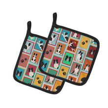 Load image into Gallery viewer, Lots of Border Collie Pot Holders - Set of 2 Decorative Kitchen Helpers | Made in the USA