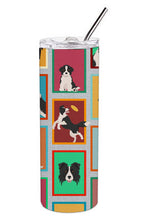 Load image into Gallery viewer, Lots of Border Collie Stainless Steel 20 oz Skinny Tumbler
