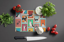 Load image into Gallery viewer, Lots of Siberian Husky Glass Cutting Boards – Durable, Decorative Kitchen Art Large