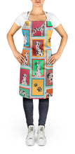 Load image into Gallery viewer, Lots of Harlequin Natural Ears Great Dane Apron – Artist-Designed Kitchen, BBQ &amp; Craft Apron