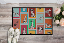 Load image into Gallery viewer, Lots of Harlequin Natural Ears Great Dane Doormat - 24x36 Decorative Floor Mat – Indoor/Outdoor Rug with Artistic Flair