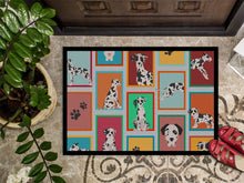Load image into Gallery viewer, Lots of Harlequin Natural Ears Great Dane Doormat - 24x36 Decorative Floor Mat – Indoor/Outdoor Rug with Artistic Flair