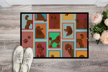 Load image into Gallery viewer, Lots of Chocolate Standard Poodle Doormat - 24x36 Decorative Floor Mat – Indoor/Outdoor Rug with Artistic Flair