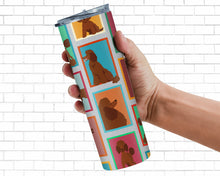Load image into Gallery viewer, Lots of Chocolate Standard Poodle Stainless Steel 20 oz Skinny Tumbler