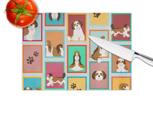 Load image into Gallery viewer, Lots of Shih Tzu Glass Cutting Boards – Durable, Decorative Kitchen Art Large