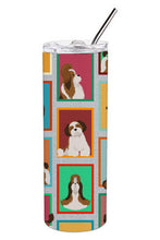 Load image into Gallery viewer, Lots of Shih Tzu Stainless Steel 20 oz Skinny Tumbler