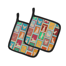 Load image into Gallery viewer, Lots of Chihuahua Pot Holders - Set of 2 Decorative Kitchen Helpers | Made in the USA