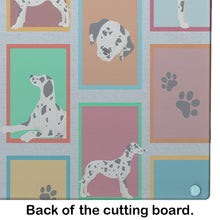Load image into Gallery viewer, Lots of Dalmatian Glass Cutting Boards – Durable, Decorative Kitchen Art Large