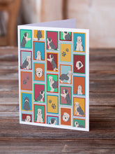 Load image into Gallery viewer, Lots of Old English Sheepdog Greeting Cards -  Blank Note Cards – 8-Pack of Artist-Designed Cards with Envelopes