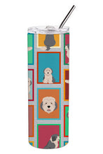 Load image into Gallery viewer, Lots of Old English Sheepdog Stainless Steel 20 oz Skinny Tumbler