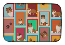 Load image into Gallery viewer, Lots of Sheltie Dish Drying Mat