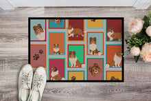 Load image into Gallery viewer, Lots of Sheltie Doormat - 24x36 Decorative Floor Mat – Indoor/Outdoor Rug with Artistic Flair