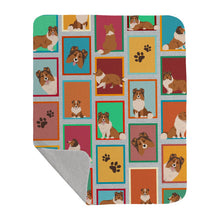 Load image into Gallery viewer, Lots of Sheltie Quilted Blanket 50x60