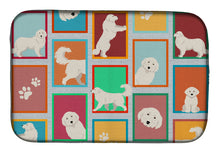 Load image into Gallery viewer, Lots of Great Pyrenees Dish Drying Mat