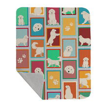 Load image into Gallery viewer, Lots of Great Pyrenees Quilted Blanket 50x60