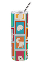 Load image into Gallery viewer, Lots of Great Pyrenees Stainless Steel 20 oz Skinny Tumbler